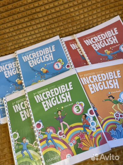 Учебник и тетрадь Incredible english 1, 2, 3, 4