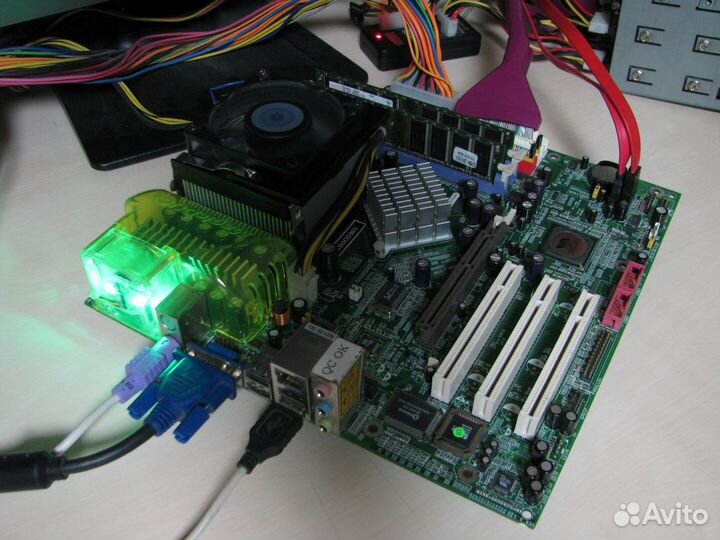 Материнка Jetway magicduct PM800DMS Socket-478