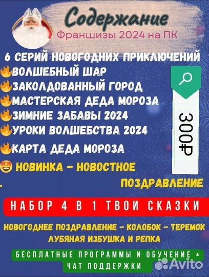 Новогодняя франшиза 2024