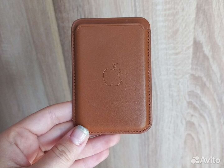 Apple MagSafe Leather Wallet Umber Original