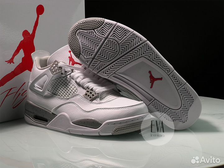 Кроссовки Nike Air Jordan 4 Retro 'White Oreo'