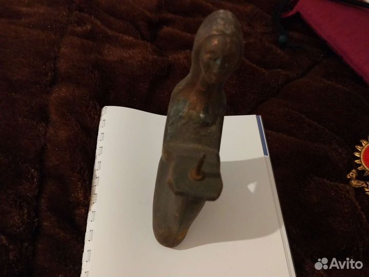 Подсвечник медный старинный