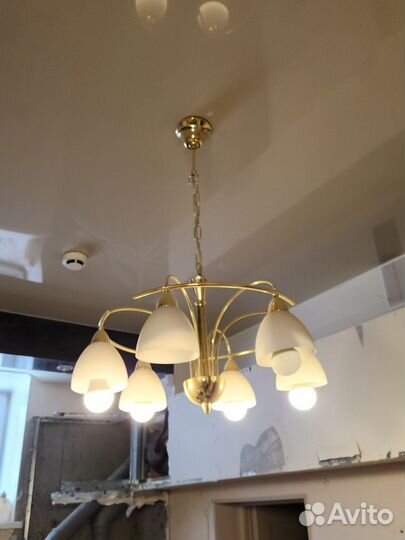 Люстра потолочная бу