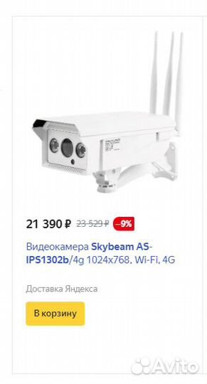 Видеокамера наблюдения Skybeam AS-IPS1302B/4G