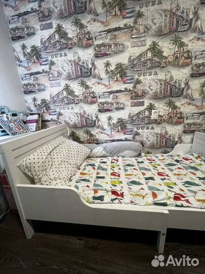 Детская кровать IKEA раздвижная сундвик