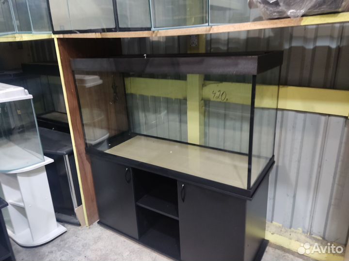 Аквариум 420 л. С пластиковой крышкой