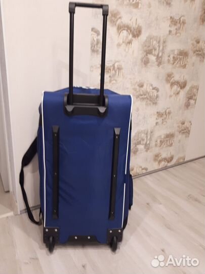 Баул хоккейный 28 синий рипстоп детский