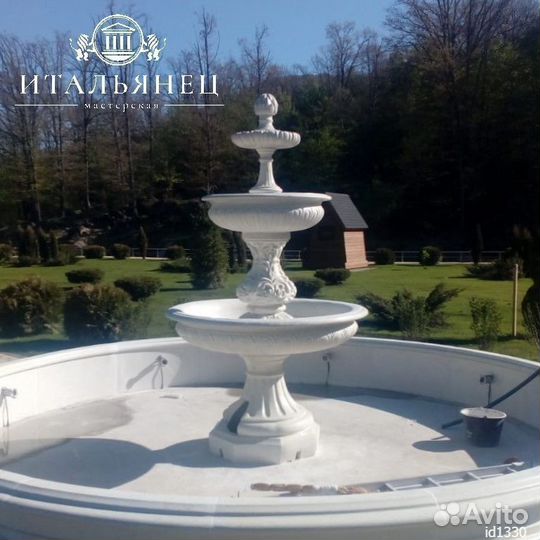 Фонтан Лев 3 уровня с шишкой
