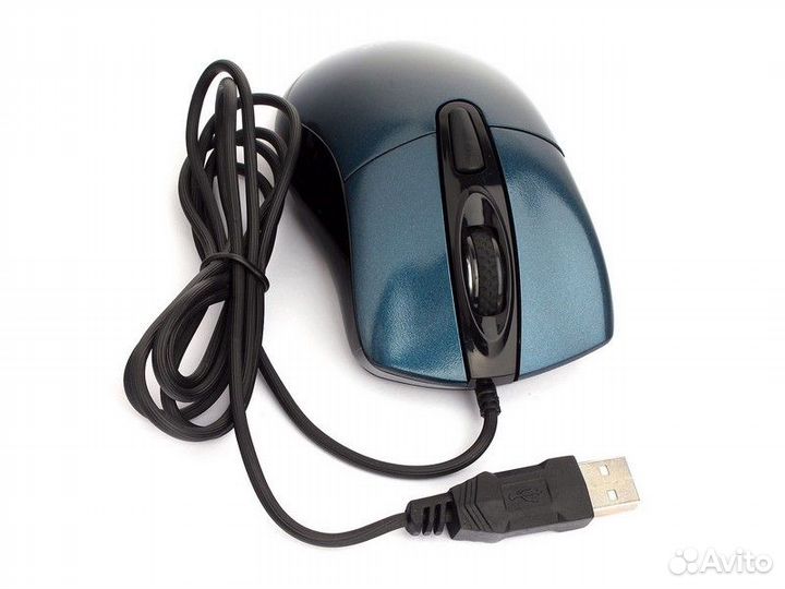 Мышь Gembird MOP-415-B USB синий 3кн.+колесо-кноп