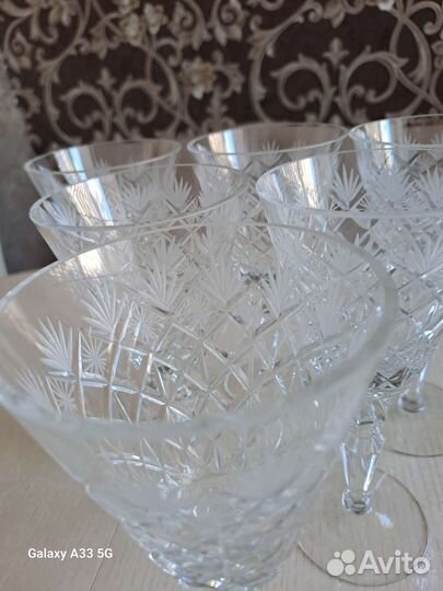 Фужеры хрустальные СССР
