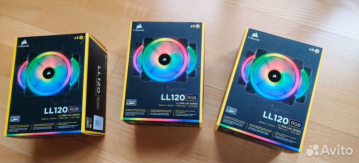 Вентиляторы Corsair LL120 RGB 120 мм