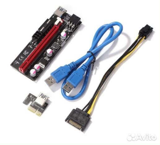 Райзер универсальный ver.009S, кабель 60 см, новый