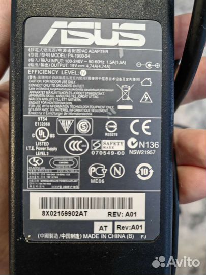 Блок питания для ноутбука asus