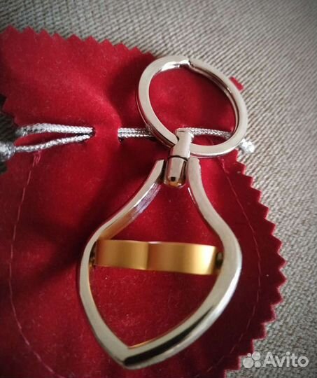 Брелок для ключей Сердечко из стали