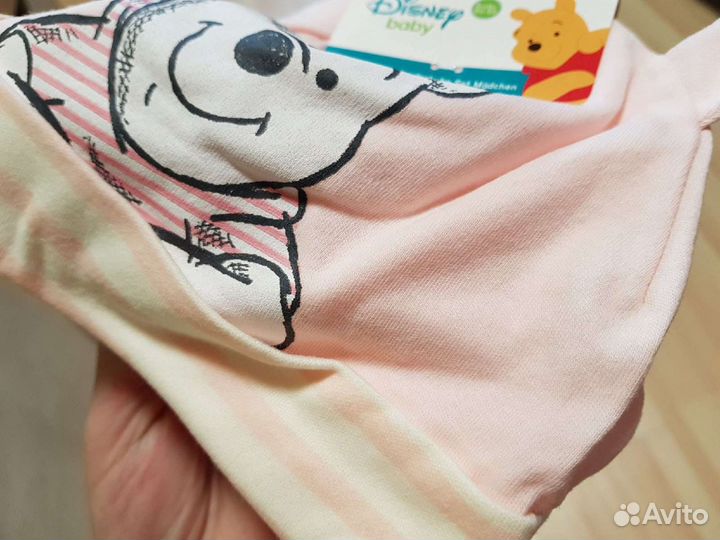 Шапочка+царапки для малышки Новое