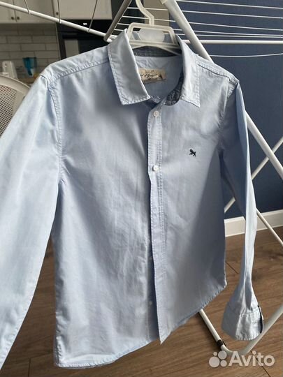 Рубашка голубая на мальчика 146 см