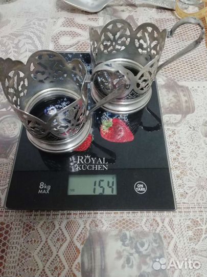 Подстаканник серебряный времен СССР