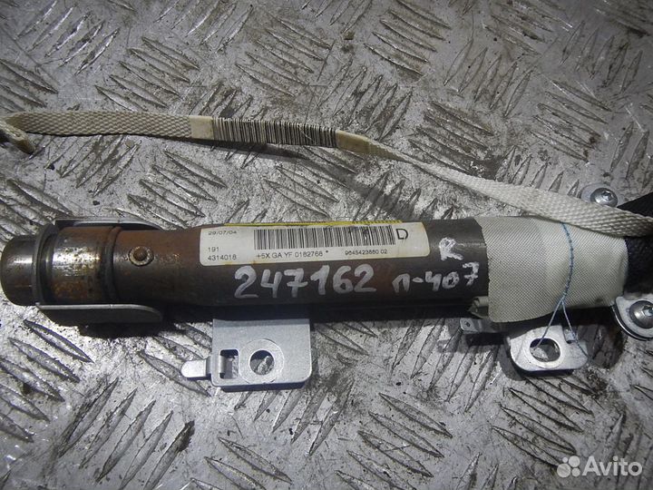 Подушка безопасности боковая (шторка), Peugeot (Пе