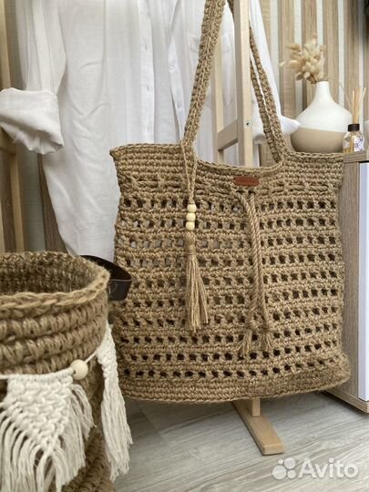Сумка из джута