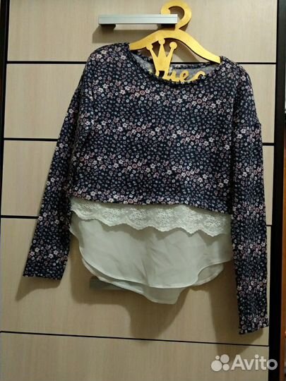 Джемпер-блузка Туника Кофта 116-122 см