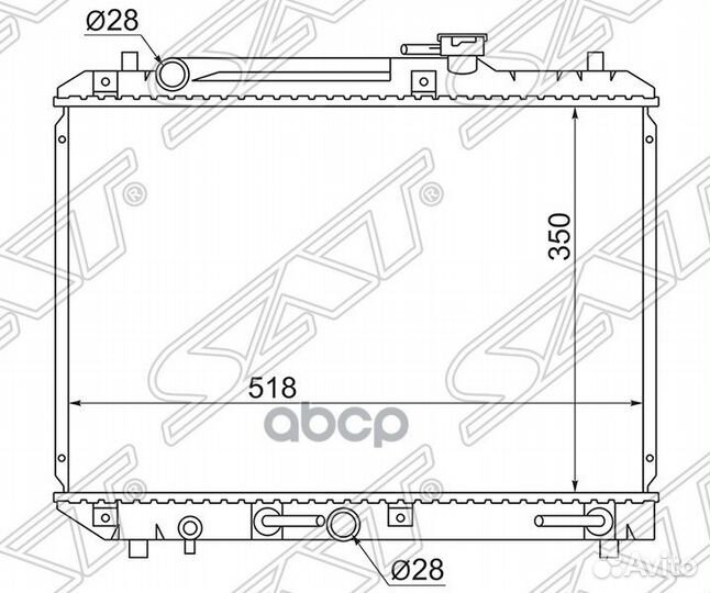 Радиатор Suzuki Baleno 95-02 / Cultus 95-02 SK0