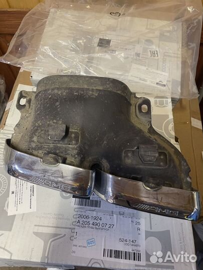 Насадки на глушитель S63 AMG W222 рестайлинг