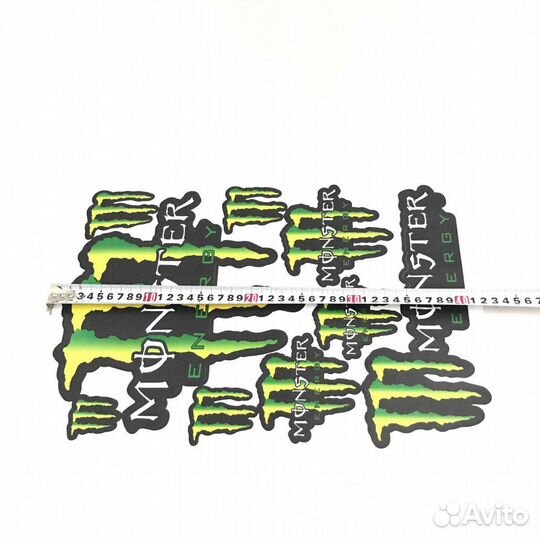 Наклейки monster energy 30x45