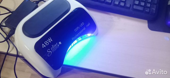 Гибридная лампа для сушки ногтей LED+ccfl