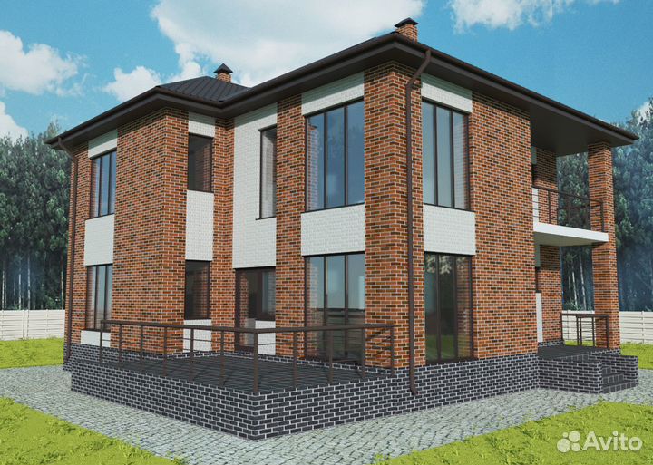 Альбом Проект двухэтажного дома - 214 м2