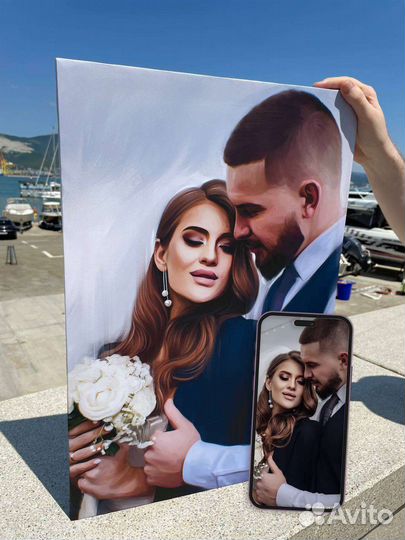 Фото на холсте, Картина на холсте, портрет по фото