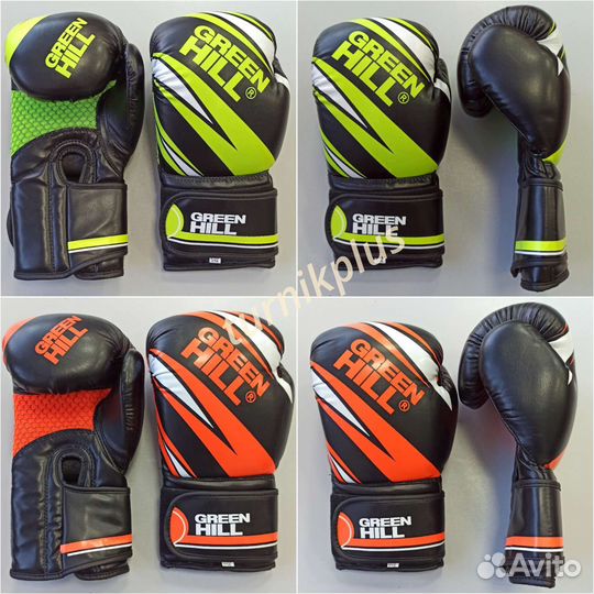 Боксерские перчатки Green Hill