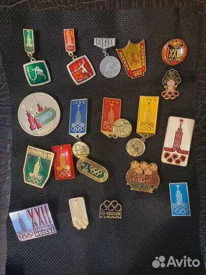 Значки олимпиада 80 СССР