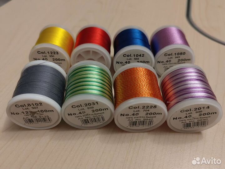 Нитки для машинной вышивки