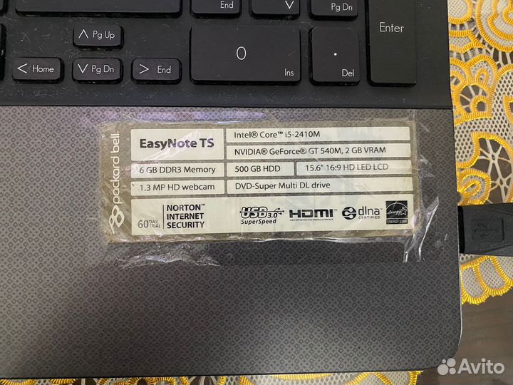 Ноутбук packard Bell