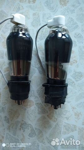 Радиолампа 4654 с переходником на el34