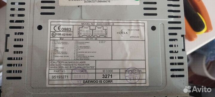 Штатная магнитола Шевроле captiv, aveo