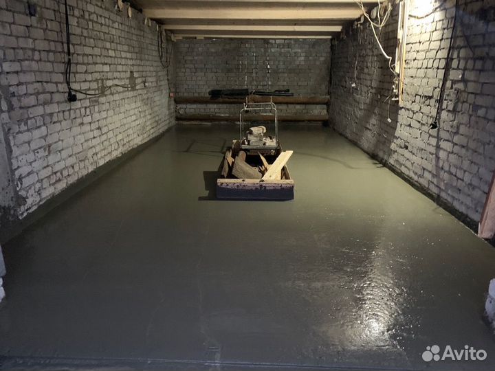 Бетонный пол в гараже