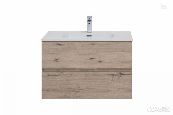Тумба под раковину для ванной 80 (2 ящика) Алвита