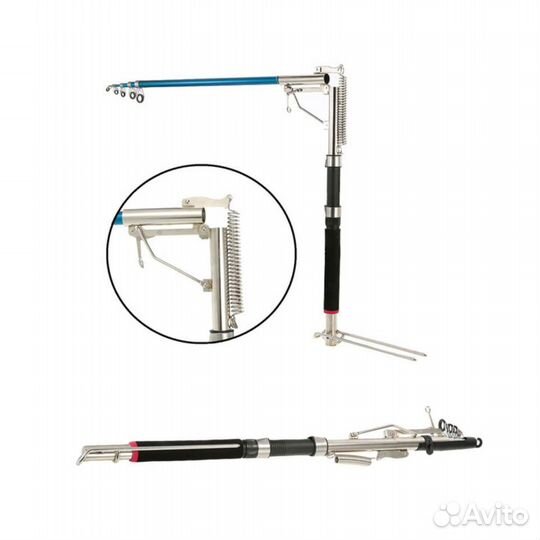 Самоподсекающая удочка с подставкой