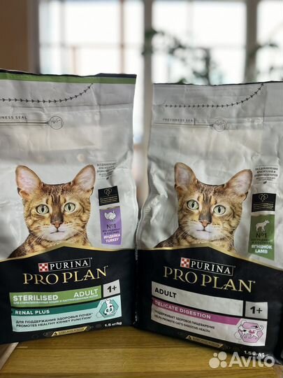 Корм для кошек proplan adult