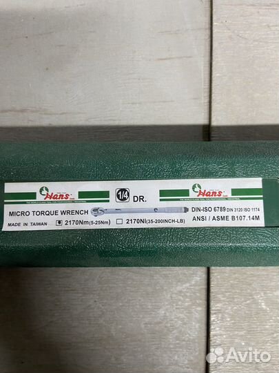 Ключ динамометрический Hans Tools 5-25 Nm 1/4