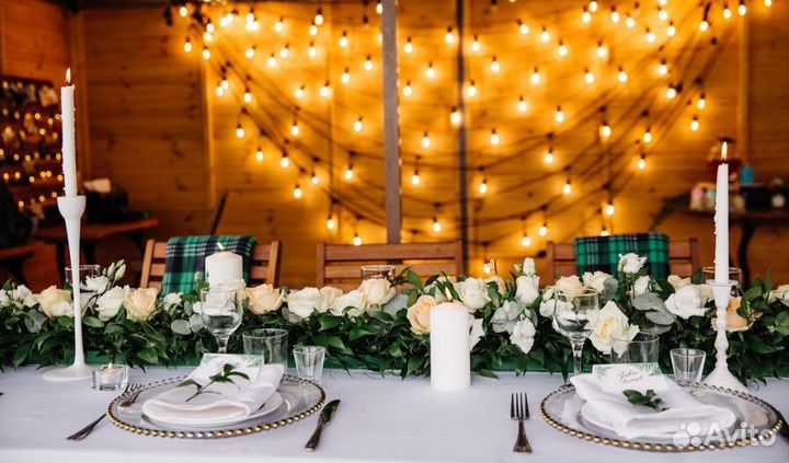 Аренда и монтаж ретро гирлянды