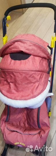 Детские санки коляска с колесами