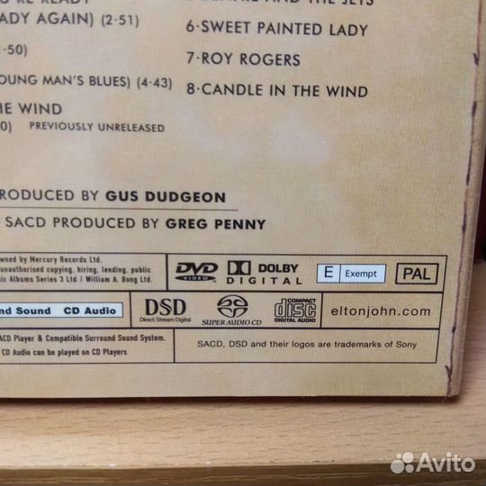2 sacd + DVD Elton John