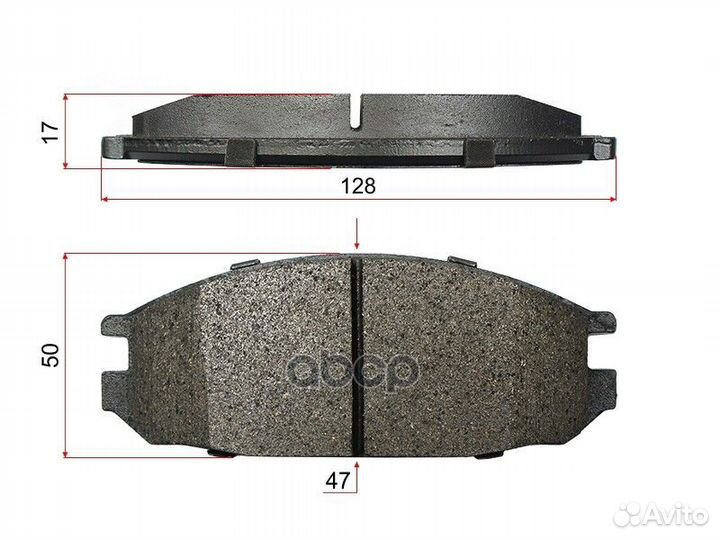 Колодки тормозные перед nissan vanette SK22/nissan