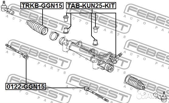 Пыльник рулевой рейки