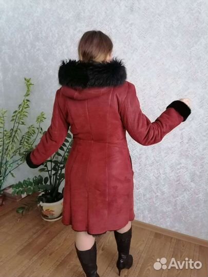 Дубленка натуральная женская 46