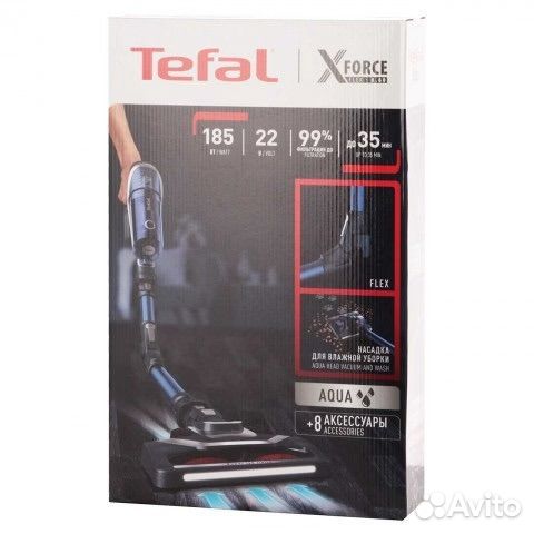Пылесос ручной Tefal X-Force Flex 8.60 Aqua