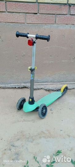 Самокат 3х колесный декатлон