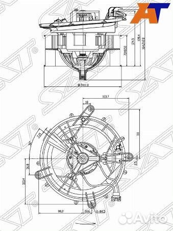Мотор отопителя салона mercedes CL-class W215 99-0